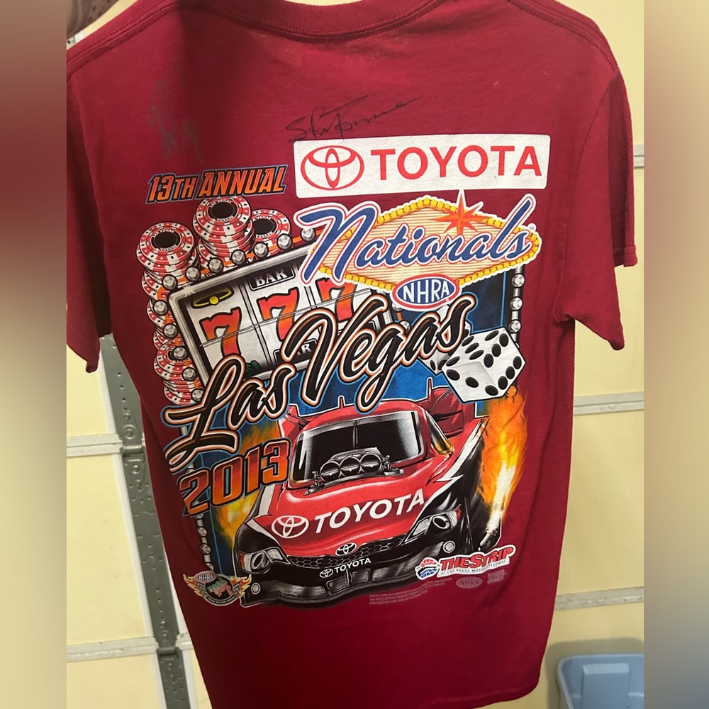 NASCAR signed tee